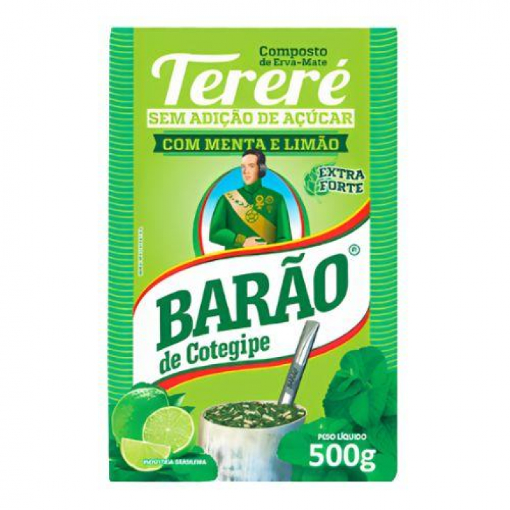 Erva Tereré Menta e Limão Extra Forte Barão 500g