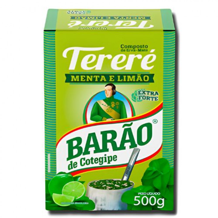 Erva Tereré Menta e Limão Extra Forte Barão 500g