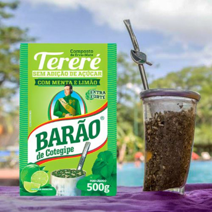 Erva Tereré Menta e Limão Extra Forte Barão 500g