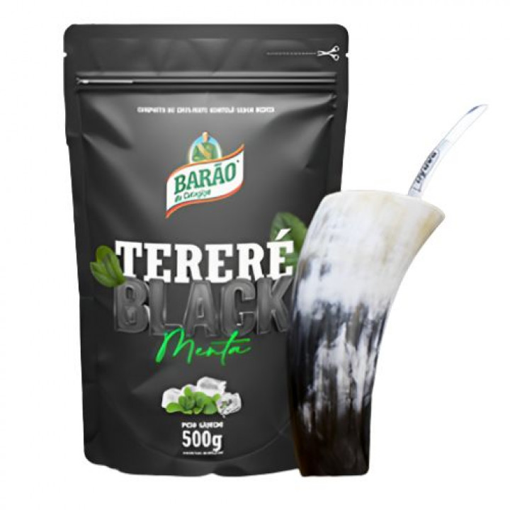 Erva Tereré Menta Black Barão 500g