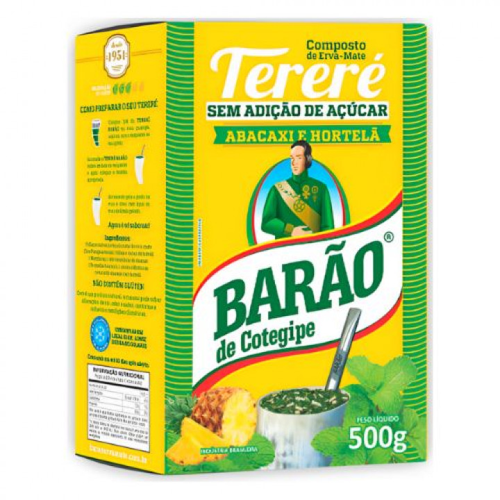 Erva Tereré Abacaxi Hortelã Barão 500 gr