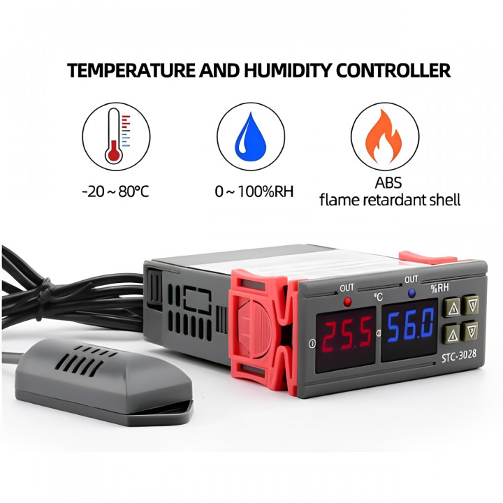 Controlador de temperatura STC-3028 110v - 220v